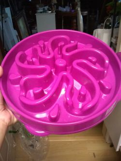 Dog food bowl with maze