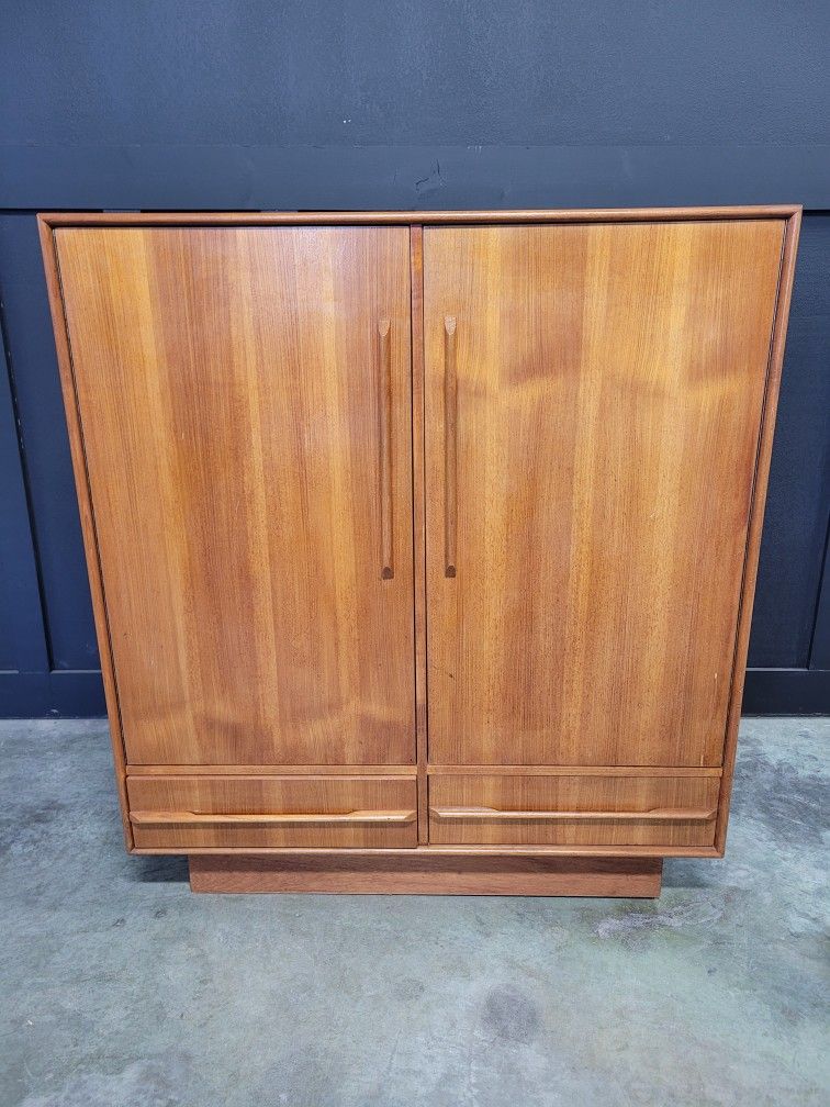 Danish Teak Mid Century Cabinet Collectibles & Art
