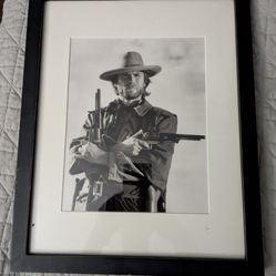 Glassed Framed Clint Eastwood 
