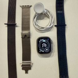 Apple Watch Ultra 2 GPS + Cellular l Titanium Milanese Loop l Slate Milanese Loop l Nike Sport Loop