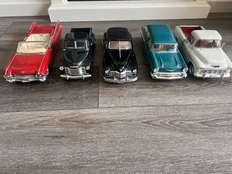Diecast Classic cars 1/18 scale lot of 5 cars asking 60 for all 5 cars