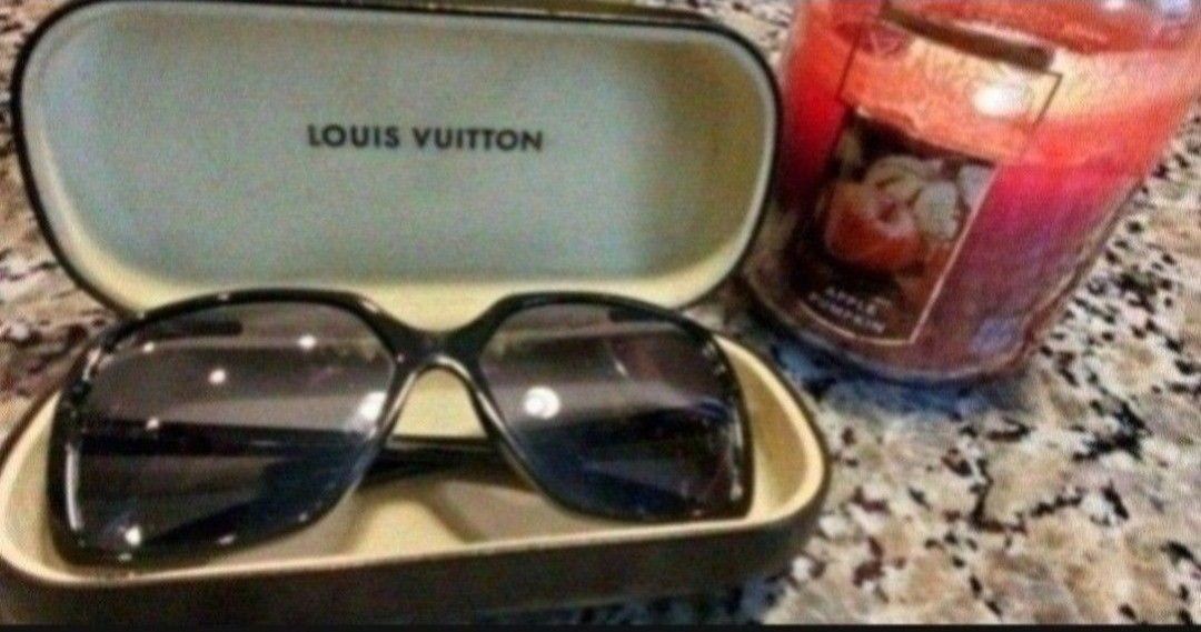 Women's Louis Vuitton, sunglasses with Lv Case and Etched witb LV.