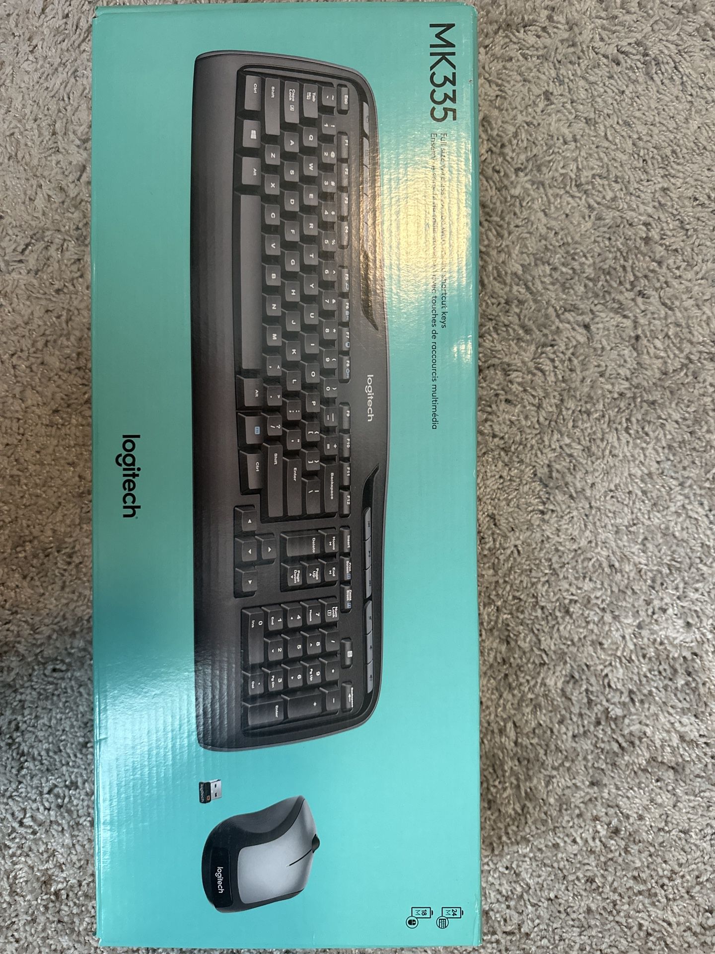 Brand New MK335 Wireless Keyboard And Mouse Combo.