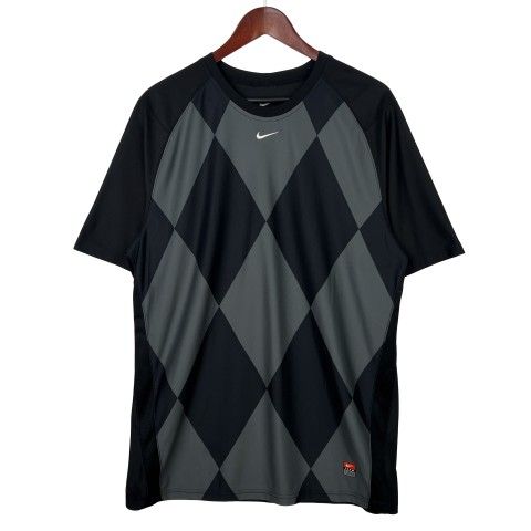 Nike Dri-Fit Argyle Shirt Men's Black and Grey Shirt LARGE
