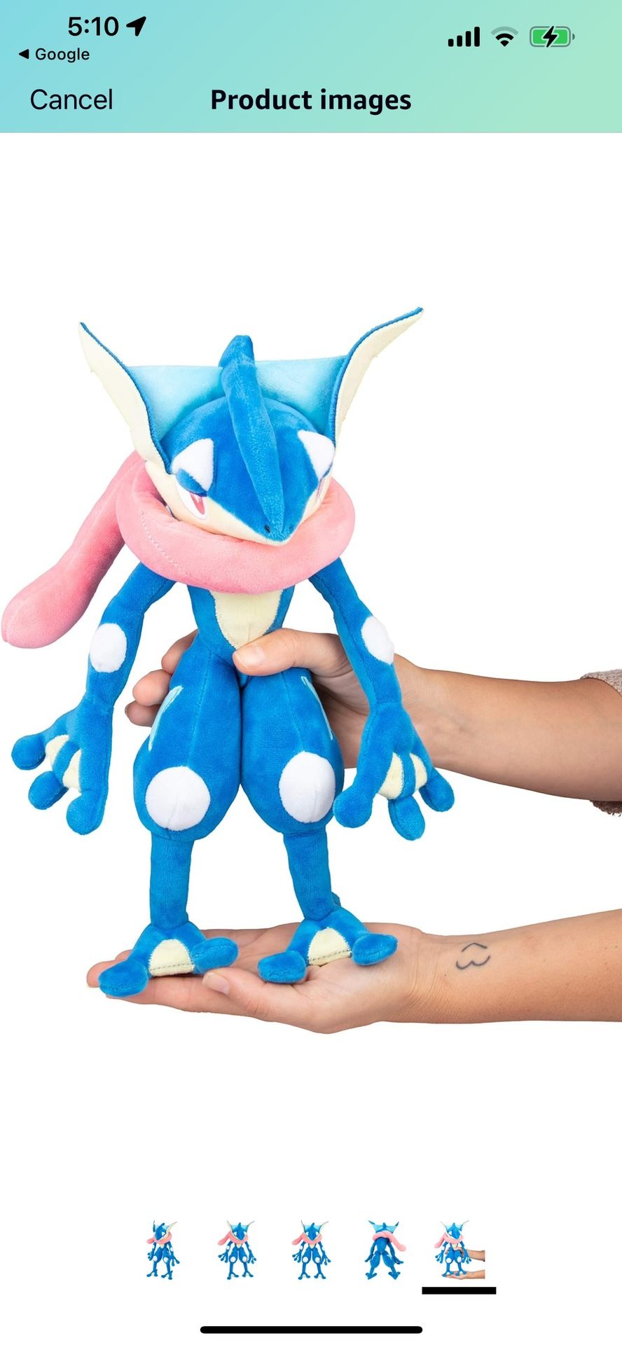 Pokémon 12" Large Greninja Plush - Officially Licensed