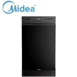 Midea 18-in Front Control Built-in Dishwasher ( Black ) ENERGY STAR, 52-Decibel Standard Sound Level