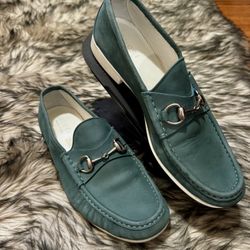 Gucci Mens Suede Horsebit Loafer  Size 10.5 US
