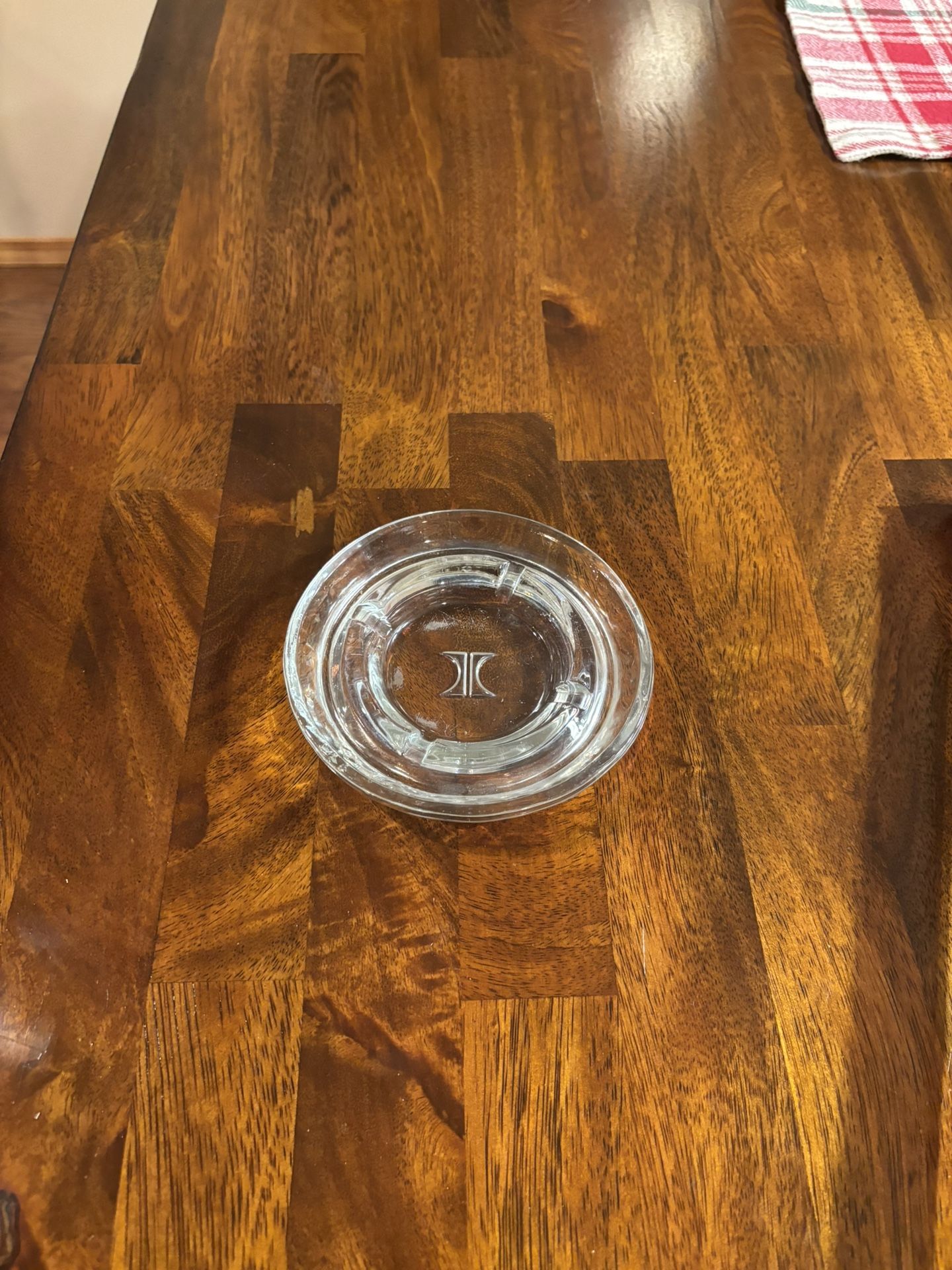 Vintage Las Vegas Hilton Hotel and Casino Ashtray Clear Glass Collector
