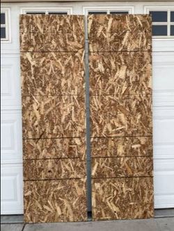Two Exterior Construction Sheathing Boards