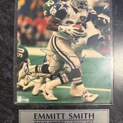 Dallas Cowboy Emmit Smith Signed Plaques Limited Edition
