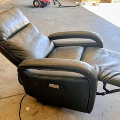 Leather Power Recliner And Swivel 