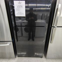 February Sale! GE 21.9 Cu. Ft. Top Freezer Refrigerator In Black, Garage Ready 