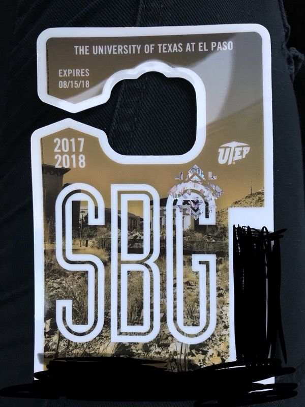UTEP Parking Permit