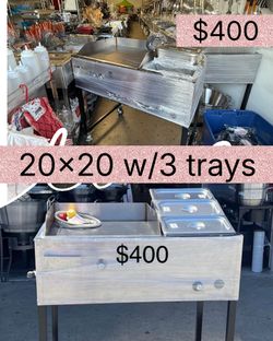 Plancha Nuevas Con 3 Charolas O Con Mangera I Regulador 