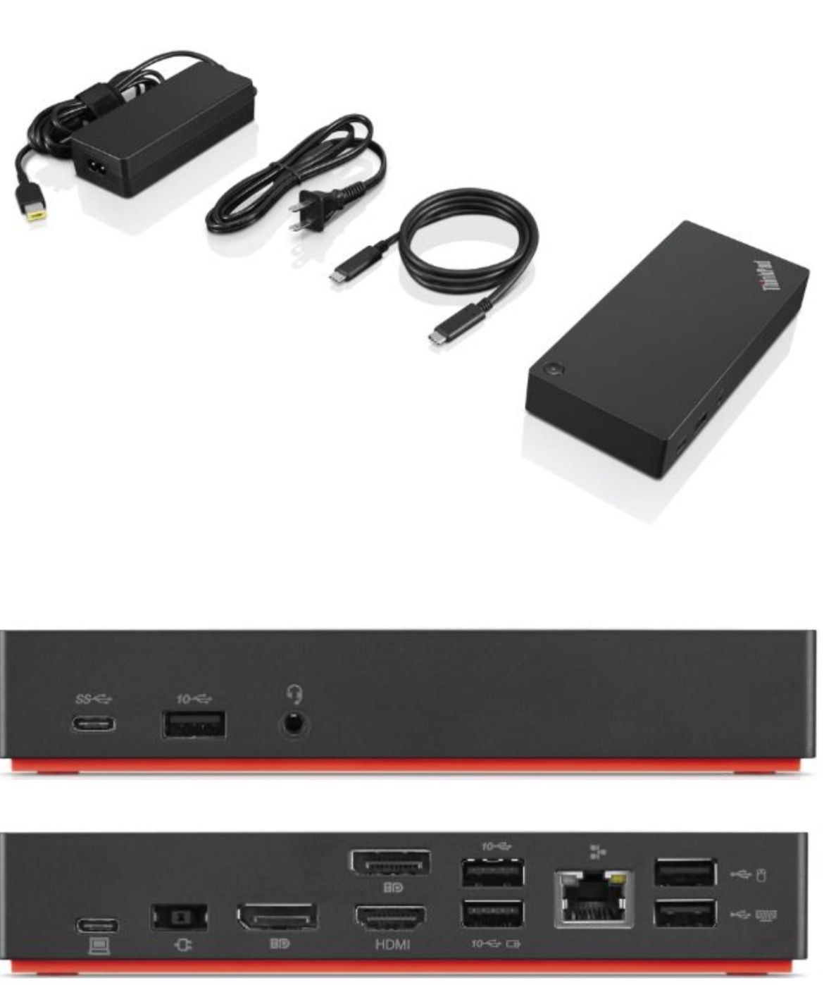 New Lenovo 40AS0090US Thinkpad Docking Station- Lenovo Docking Station USB-c