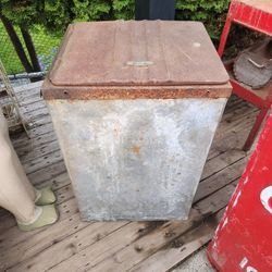 Vintage Metal Bin