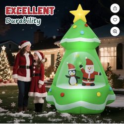 Árbol De Navidad, Inflable Nuevo En Su Caja  $50