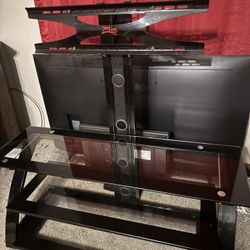 Glass TV Stand For Sale!! 
