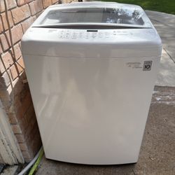 LG WASHER  TOP LOADER WHITE ELECTRIC WORKING GREAT TRABAJAN BIEN