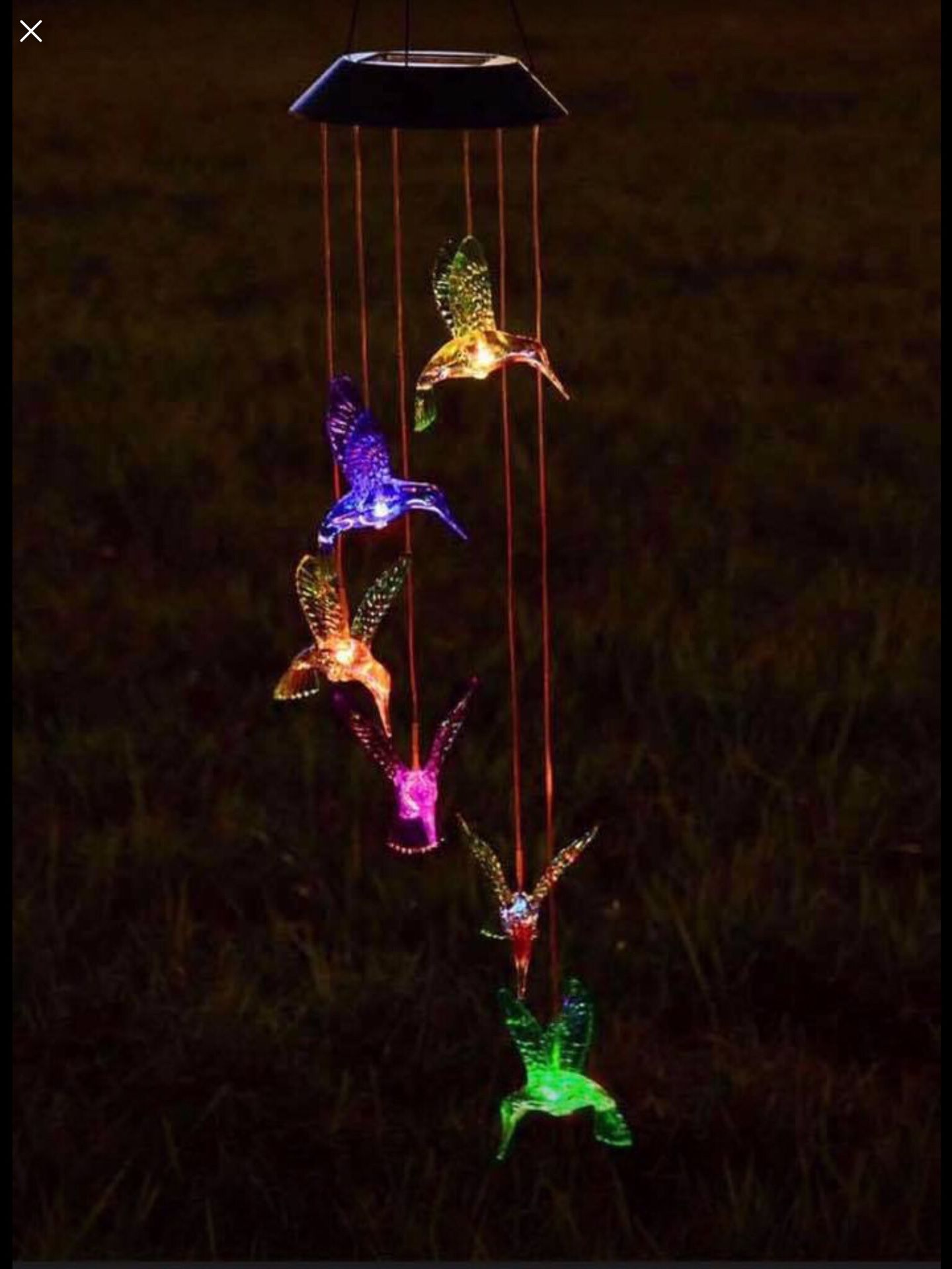 Solar LED Wind Chimes New in Box
