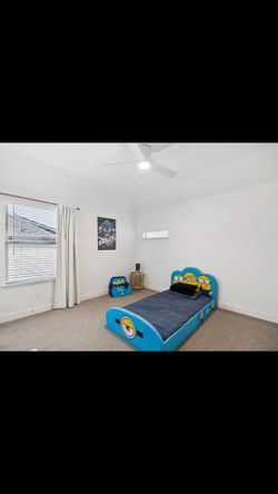 Minion kids bed mattress not included