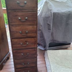 narrow tall dresser Narrow Tall Dresser With Integrated Charging Station main image 0