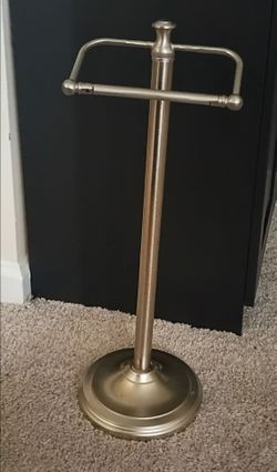 Nickel Plated Toilet Paper Stand