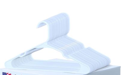 50 plastic hangers teen/adult size