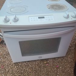 Kenmore White Stove top