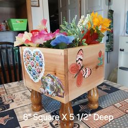 Dog Lovers Custom Flower Planter Box 