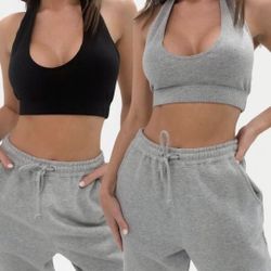 Missguided Rib Halter Tops
