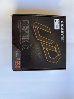 GIGABYTE B650M K AM5 LGA 1718 AMD B650 M-ATX Motherboard, DDR5, 2x PCIe 4.0 M.2,