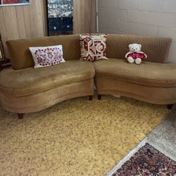 mid Centry Couch - Kidny Shaped 2 Pc