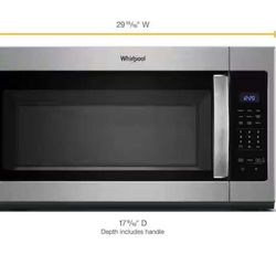 Brand New Whirlpool Over-the-Range Microwave (Stainless Steel) – 1.7 Cu Ft