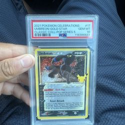 Psa 10 Umbreon Celebrations Pokemon Card 