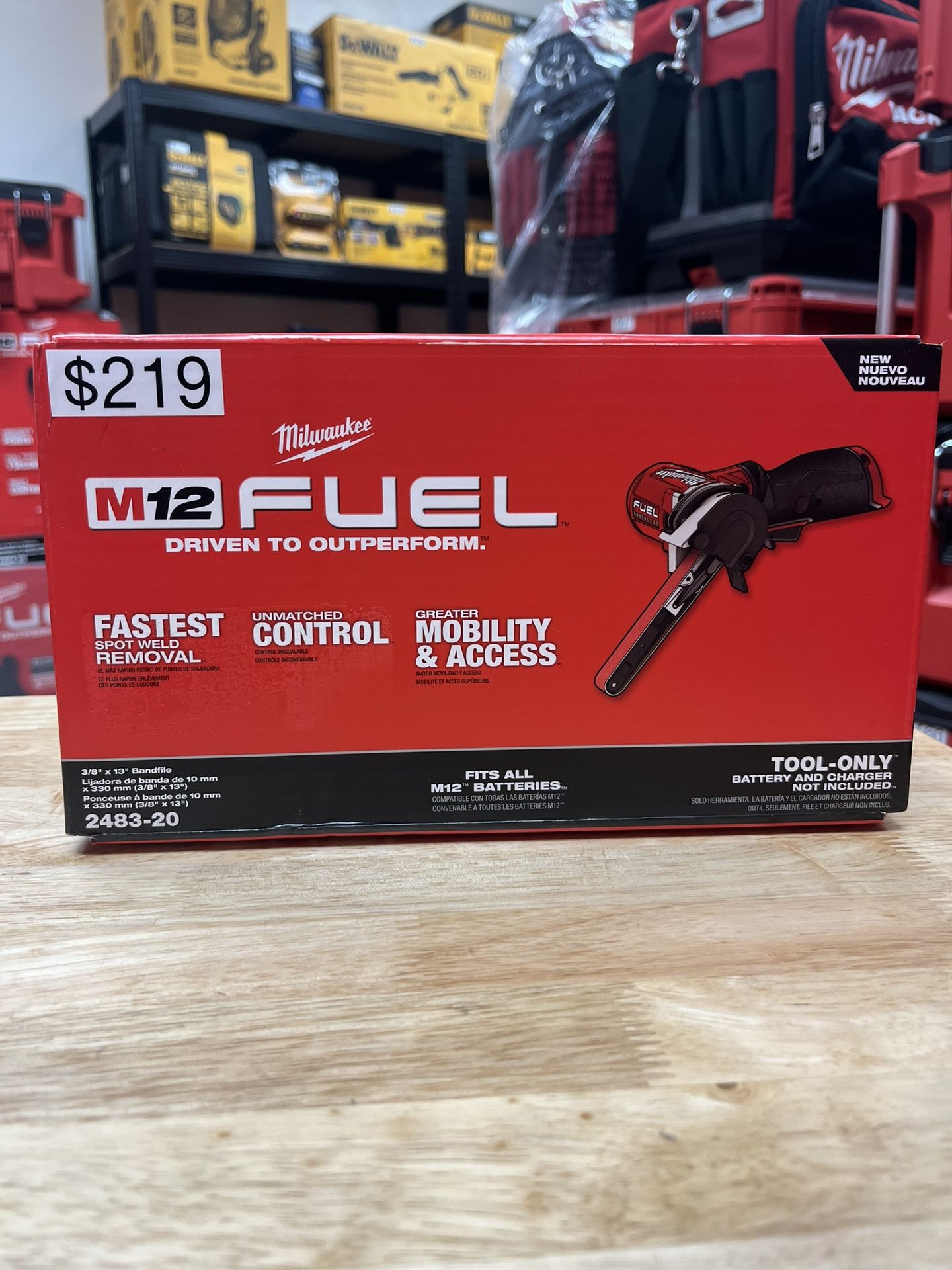 Milwaukee M12 Fuel 3/8” X 13” Bandfile