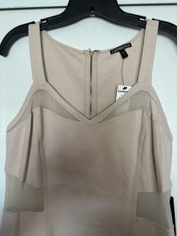 Express Blush Mesh Panel Dress Size 12