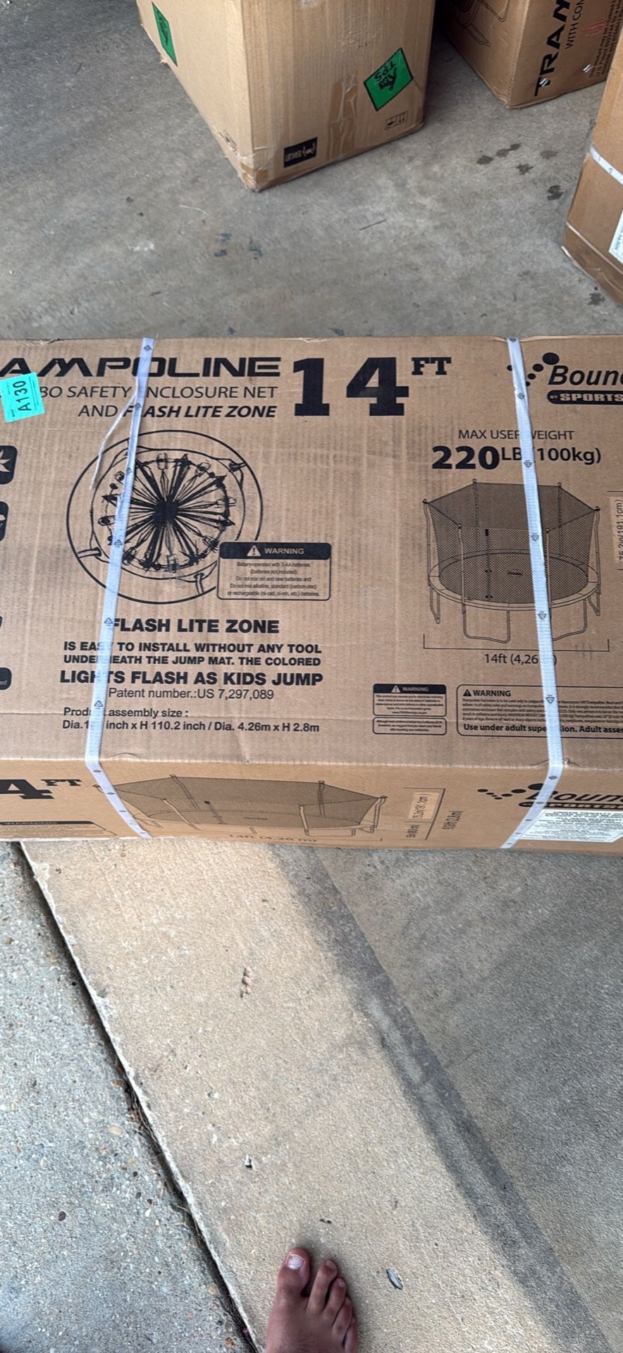Bounce Pro 14ft Trampoline with Flash Lite Zone