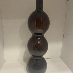Tall Purple/plum 3 Tier Balloon Vase 