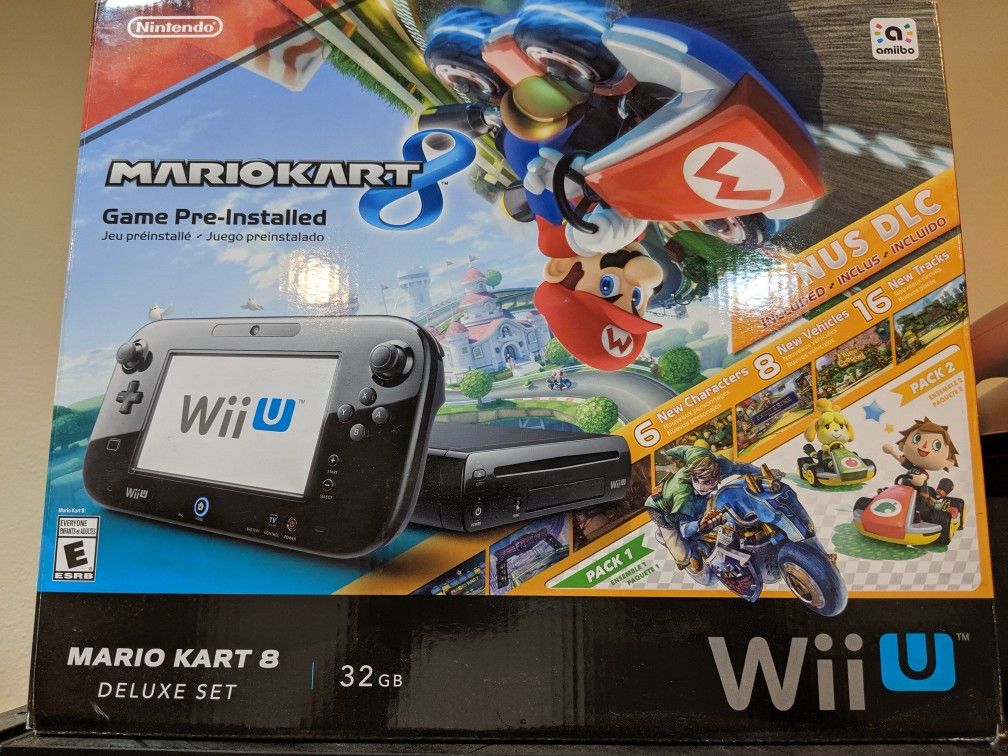 Nintendo wii u Mario Kart 8 Delux set 32