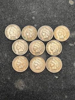 Set of 1900 to 1909 Indian Head Cents -- INCLUDES KEY DATE COIN! — SHIPPING AVAILABLE!