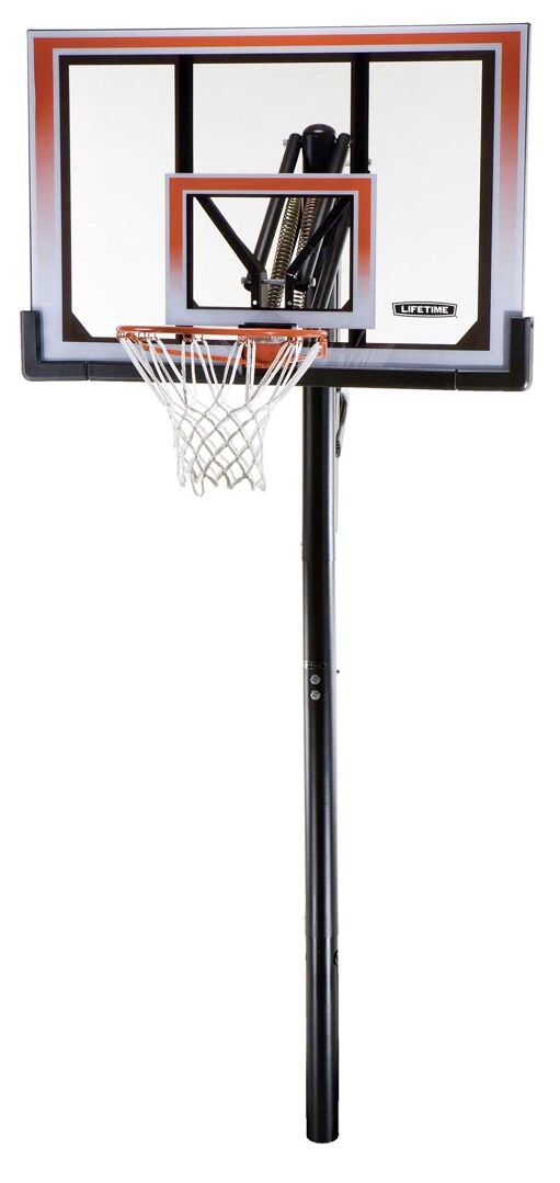 New Lifetime 50” Shatterproof In-Ground One Hand Adjust System 71799 Basketball Hoop(Tarpon Springs)