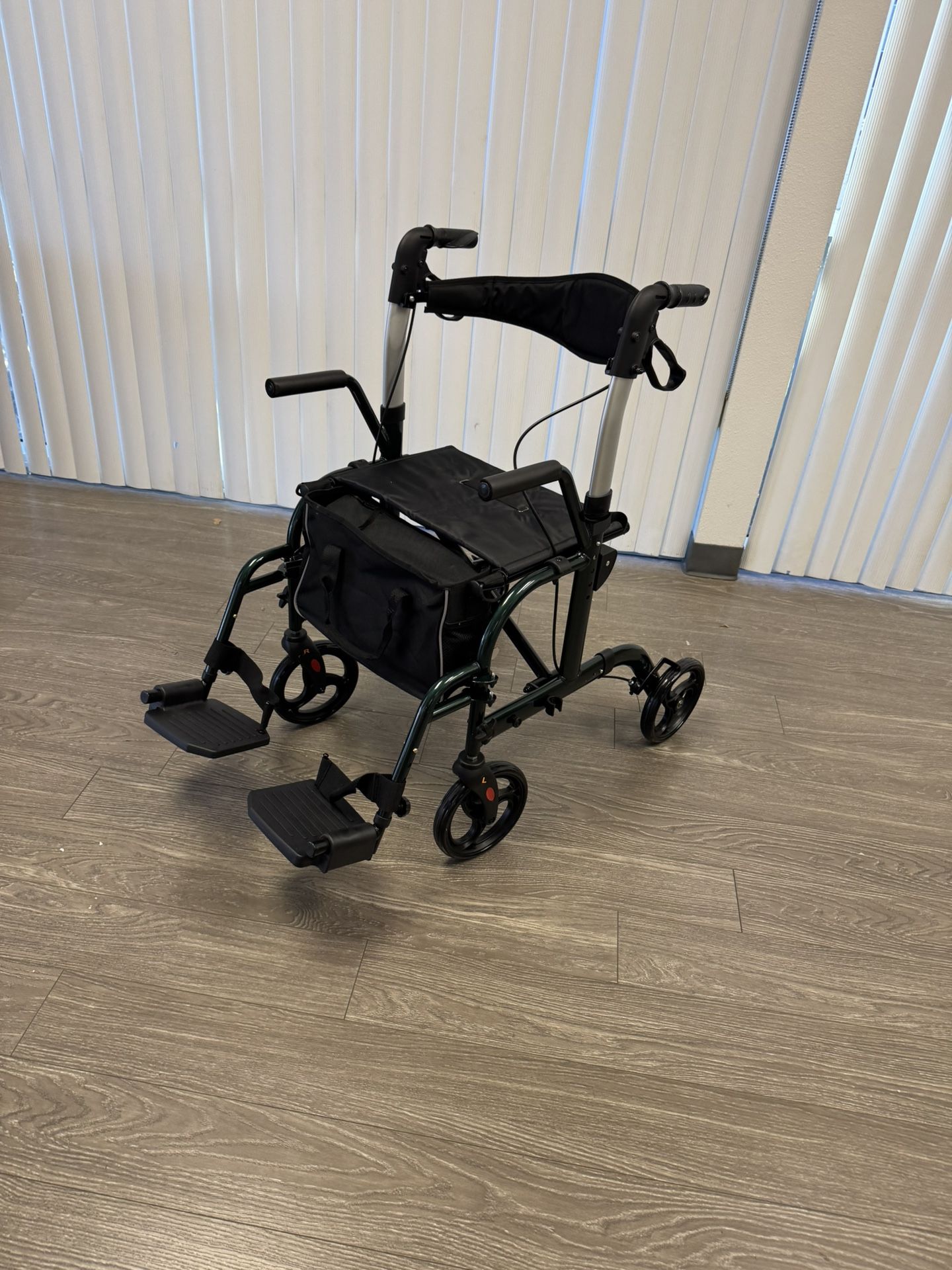New / Winlove Lightweight Wheelchair And Rollator - Folds Easily For Travel Or Storage