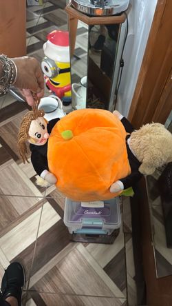 Halloween Pumpkin Costume Stuffed Plush Doll