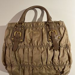 Authentic Prada handbag with leather handles 