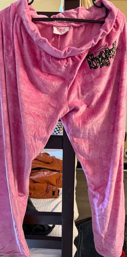🧡Bratz Pink Velour Lounge Pants Size M Y2K Style🧡