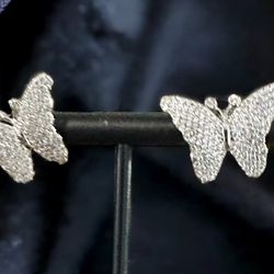 Zales Jewelry Diamond Butterfly Earrings 