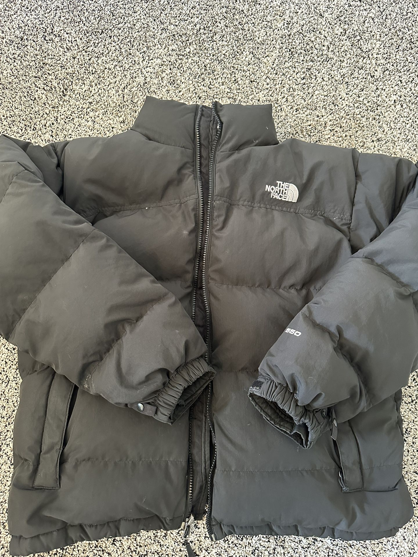 NorthFace Black Puffer Jacket 550, Mens Medium