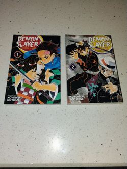 Demon Slayer Manga Volumes 1 and 2