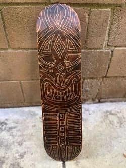 Custom Tiki Skateboard Deck